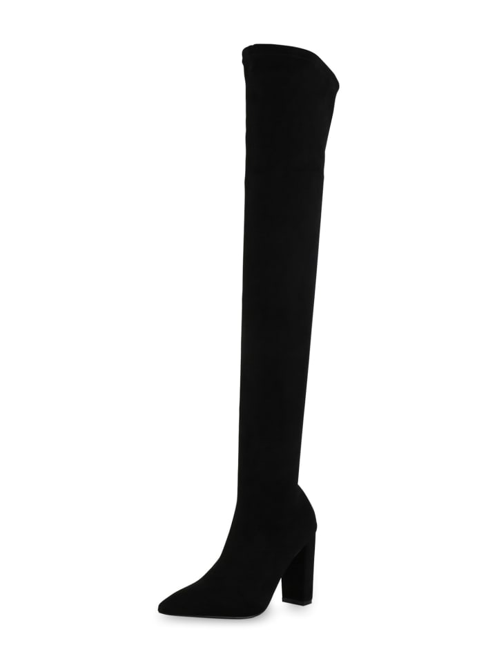 VAN HILL Overknees Allison in Schwarz günstig kaufen