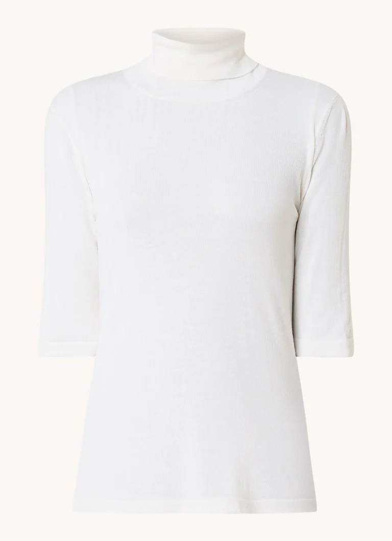 MaxMara Vadius fine-knit virgin wool top with turtleneck