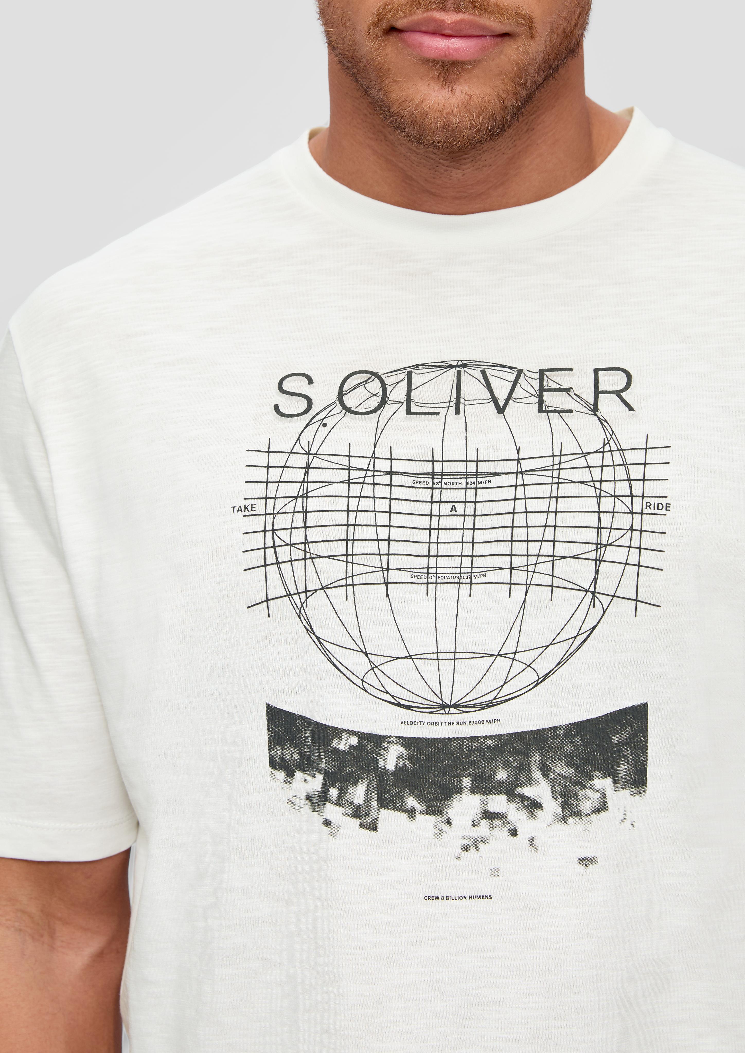 T-Shirt mit Frontprint  2139753-01D1