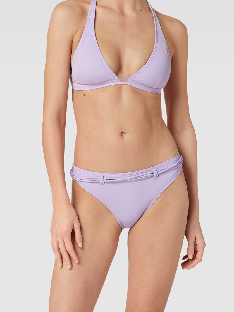 Bikini-Slip mit Streifenmuster Modell 'CRUZ' in flieder