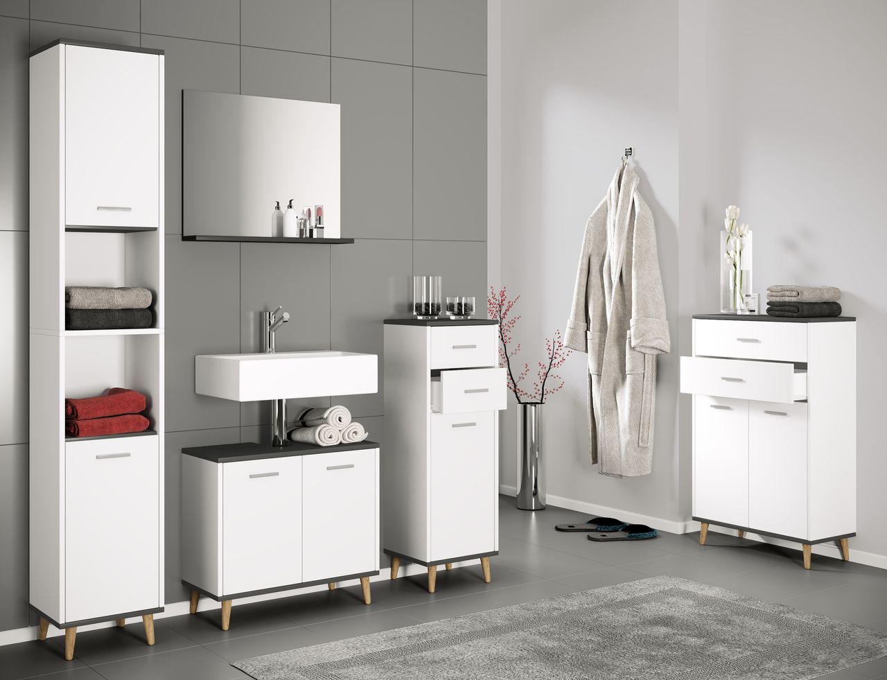 VCM Waschbeckenunterschrank 