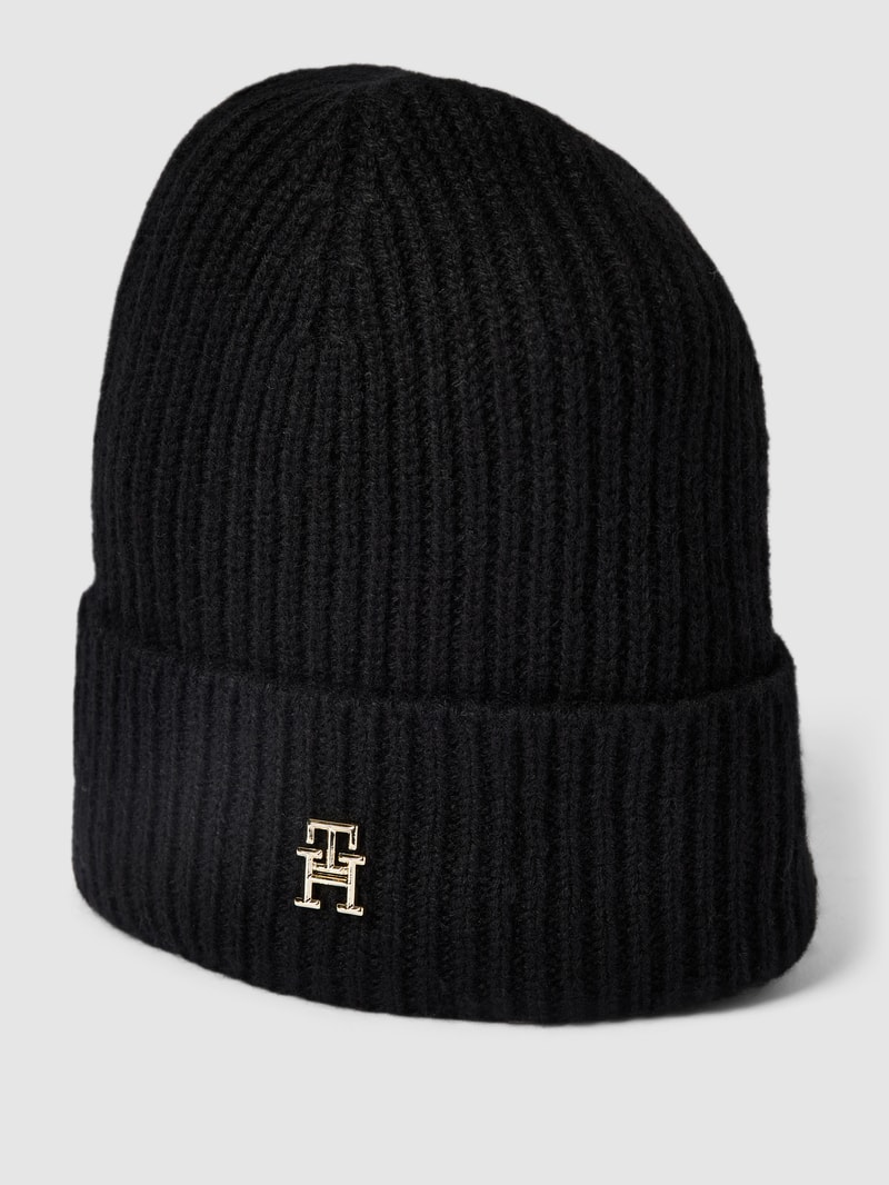 Beanie aus Kaschmir in schwarz