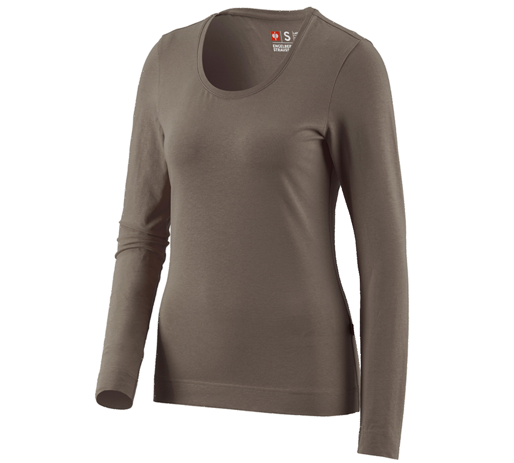 e.s. Longsleeve cotton stretch, Damen