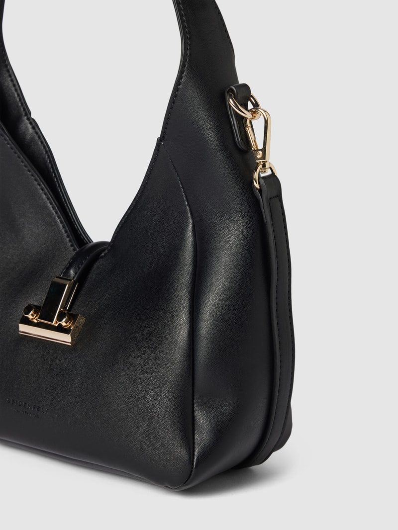 Handtasche in Leder-Optik Modell 'GIORA' in schwarz