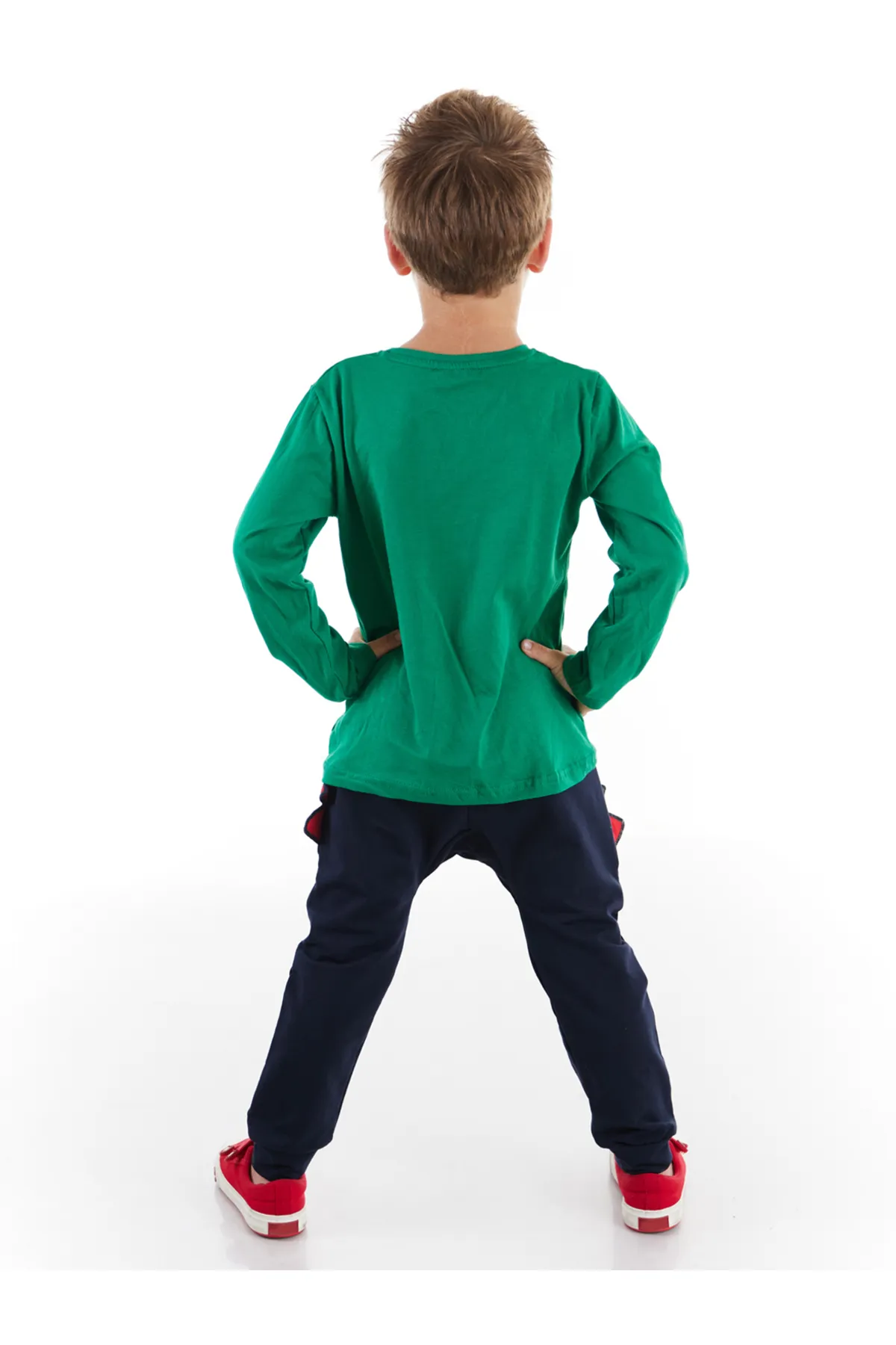 Denokids  Dino-Junge mit Brille, T-Shirt-Hosen-Set