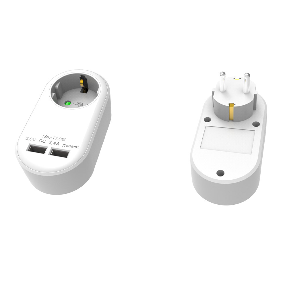 Powertec Electric Powertec Steckdosen-Adapter