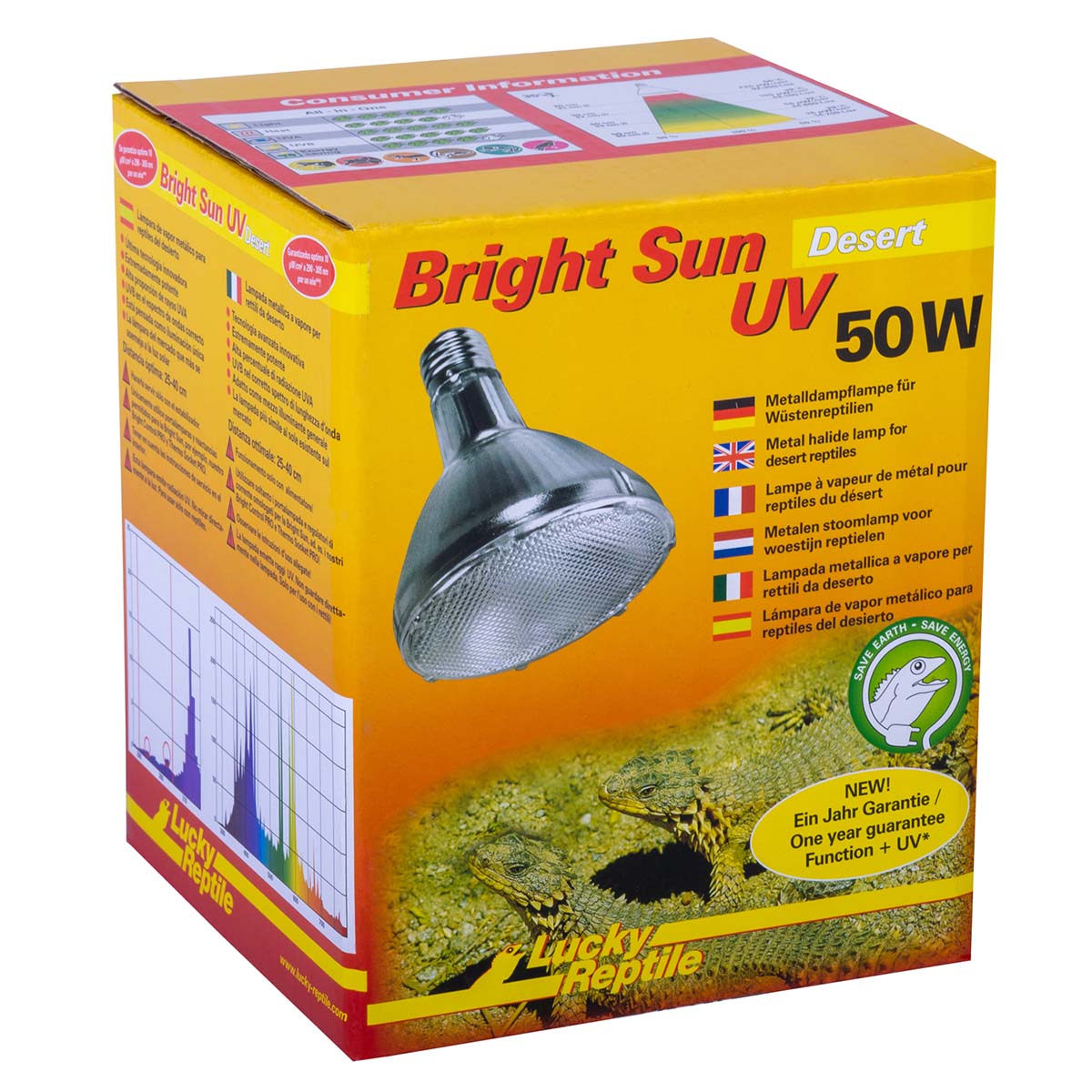 Lucky Reptile Metalldampflampe Bright Sun UV Desert