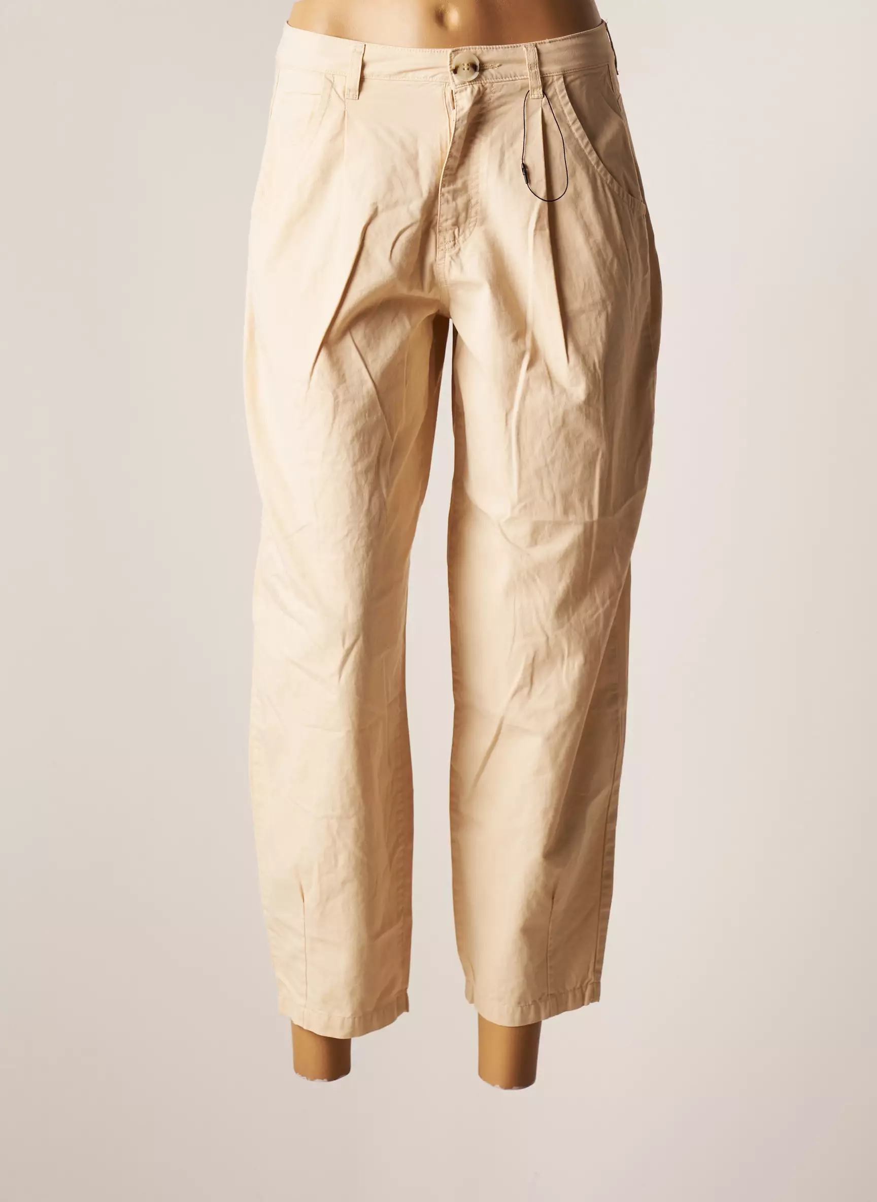 Jacqueline De Yong Pantalon7 8 Femme couleur beige