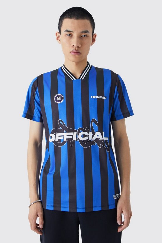 Gestreiftes Official Football-Hemd