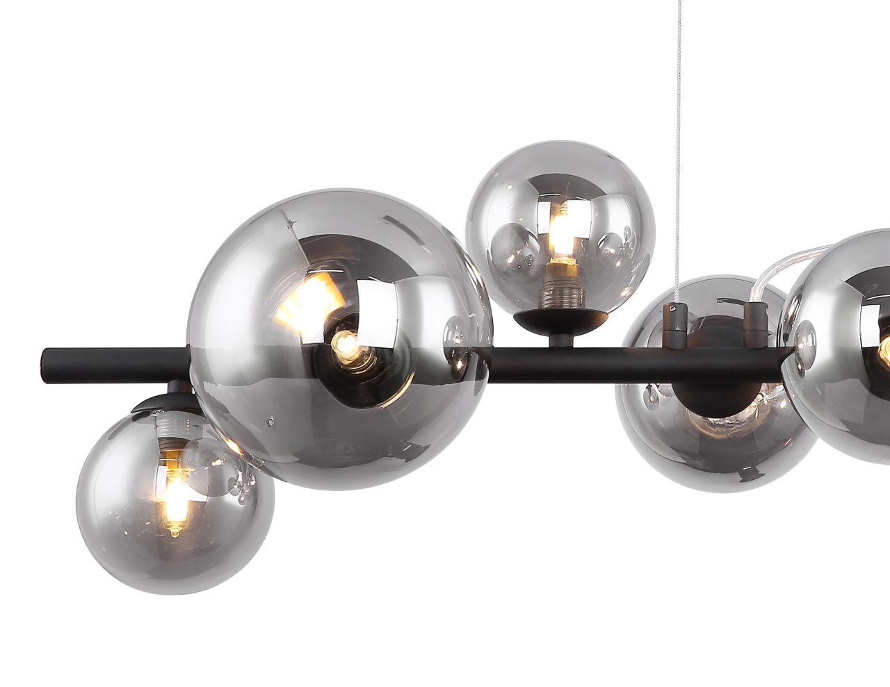 Globo Lighting - RIHA - Hängeleuchte Metall schwarz matt, 9x G9 LED