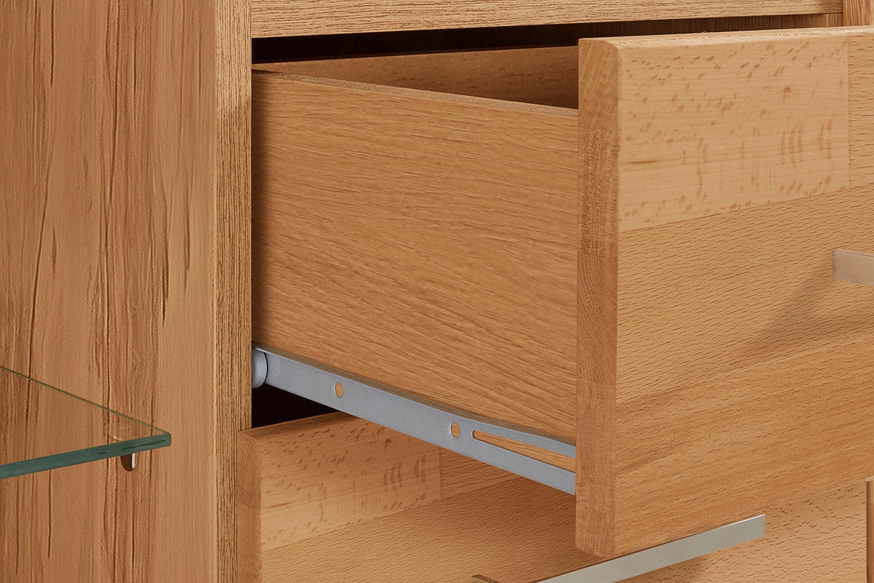 Woltra Highboard Ribe, Breite 130 cm mit 2 Holztüren