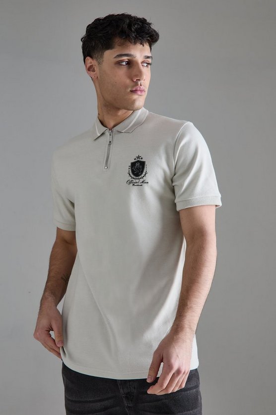 Slim Interlock Colour Block Polo