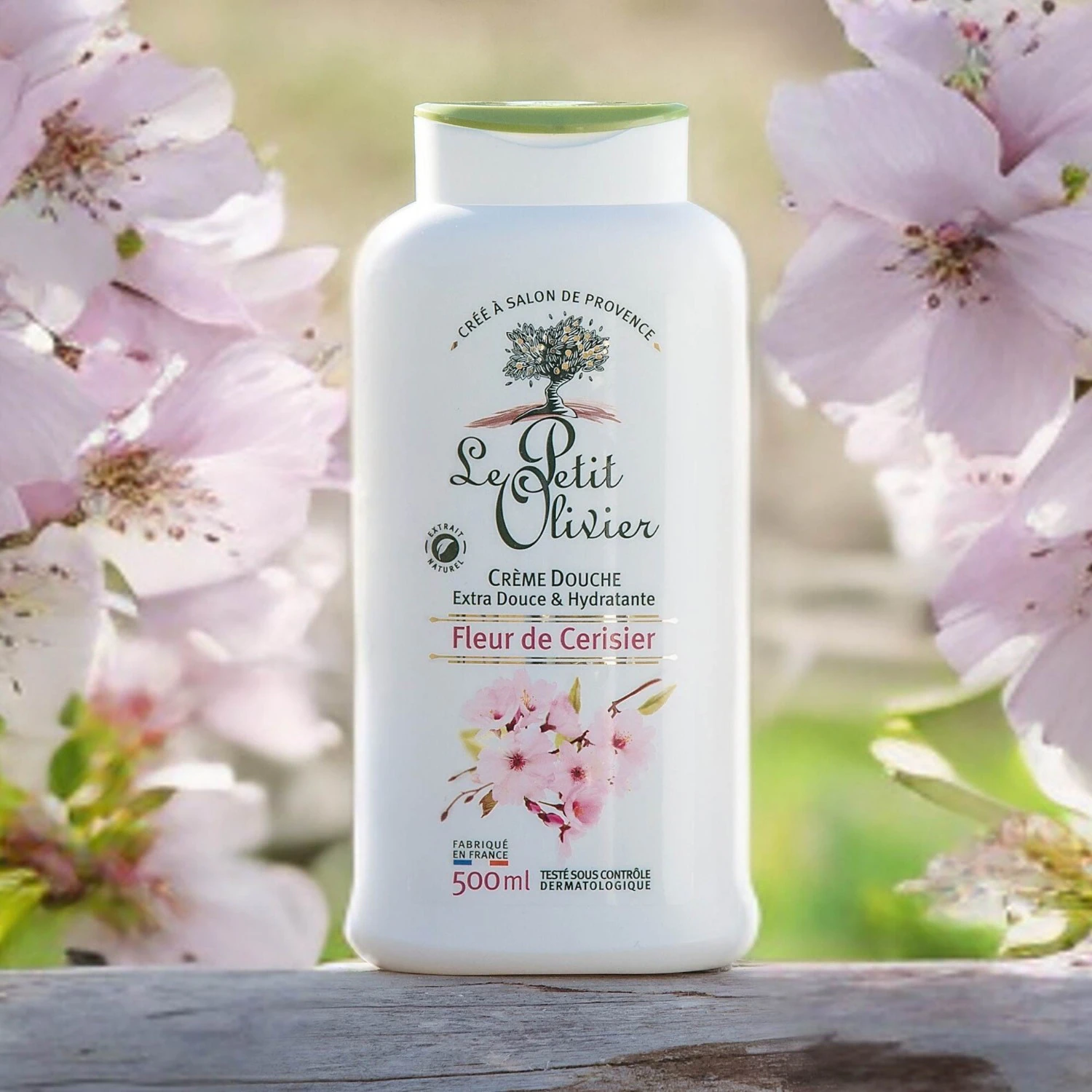 Le Petit Olivier Cherry Blossom dušo kremas