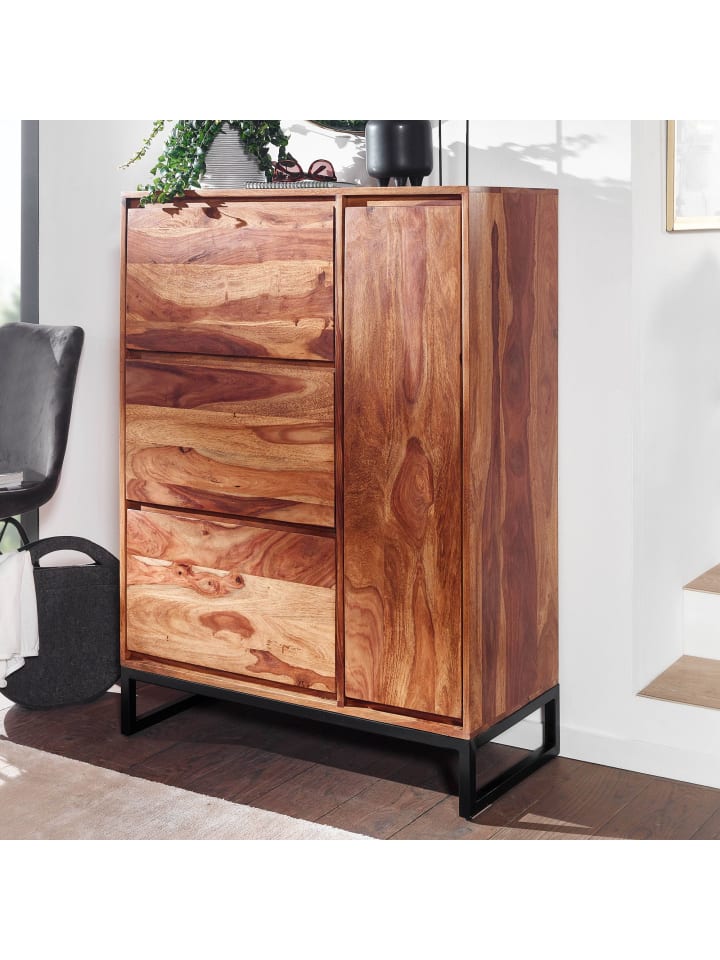 KADIMA DESIGN Schuhschrank Massivholz 88x120x40 cm Schuhregal Geschlossen günstig kaufen onesize