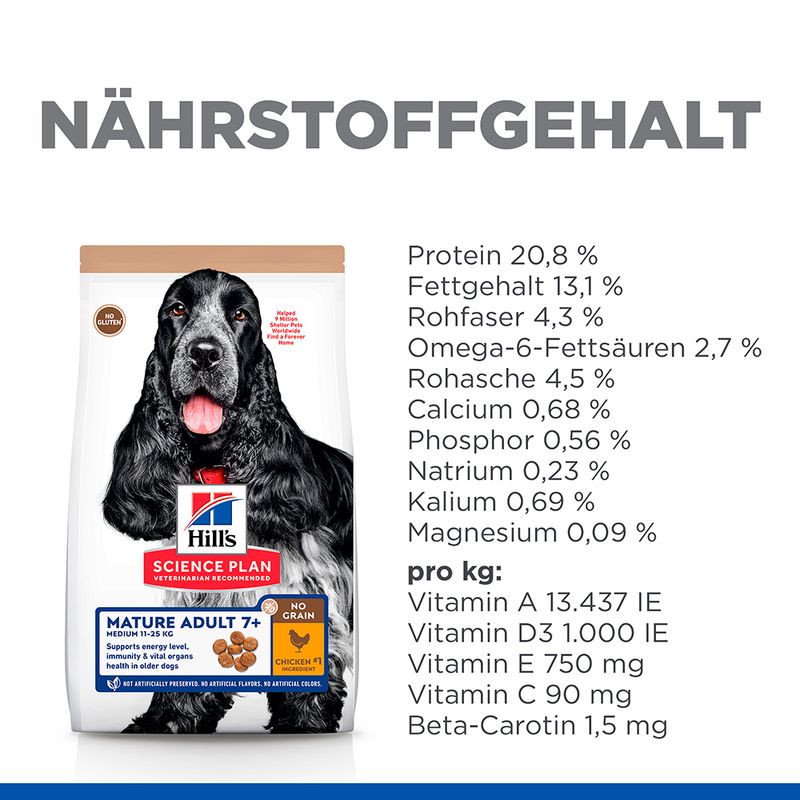 Hill's Science Plan Mature Adult 7+ No Grain mit Huhn