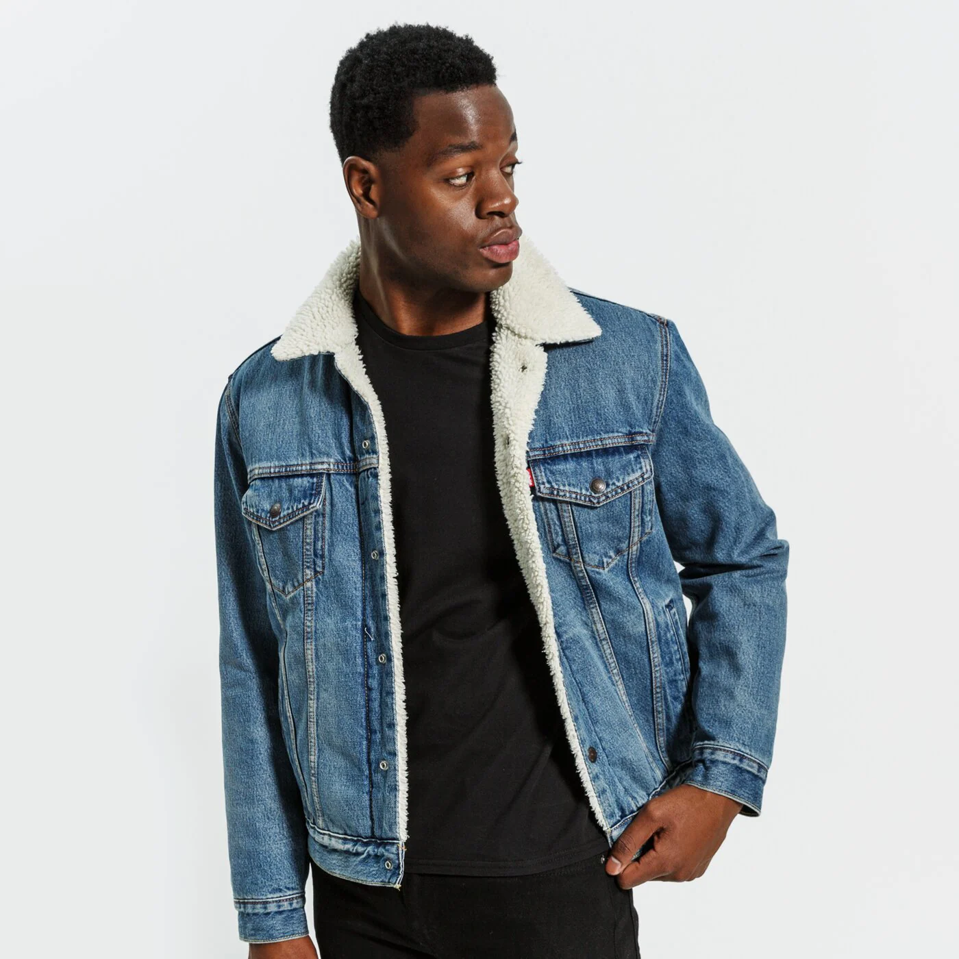 LEVI'S JACKE TYPE 3 SHERPA TRUCKER Blau