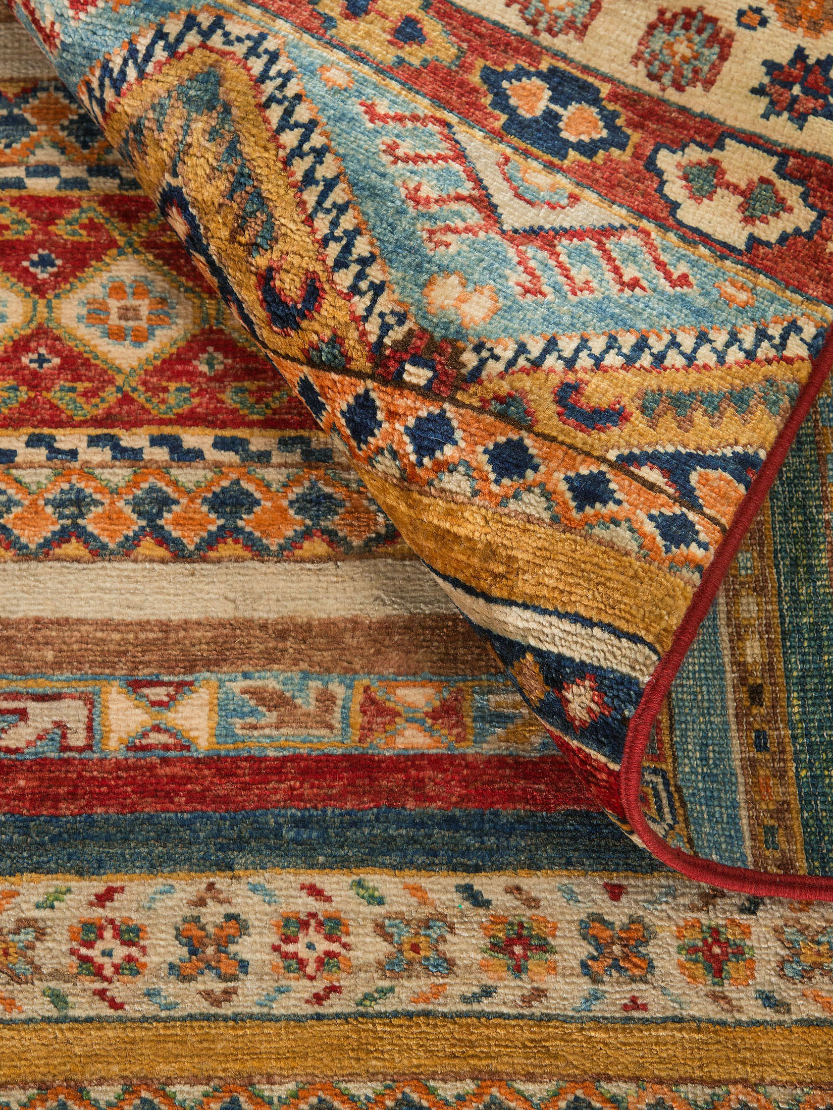 Chobi Schal ca. 253 x 295 cm, Unikat / Einzelstück