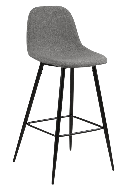 Barhocker Wilma Grau Schwarz