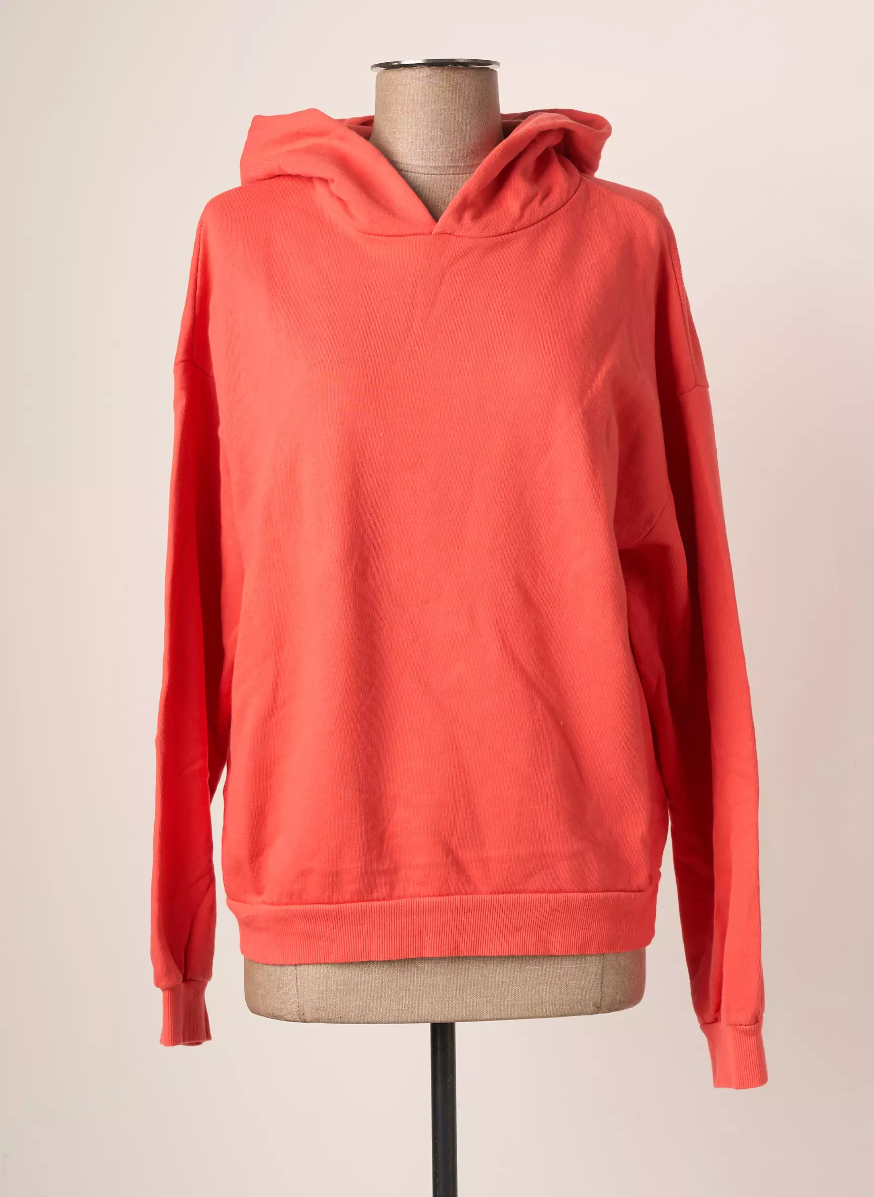 Minette Sweat Capuche Femme couleur orange