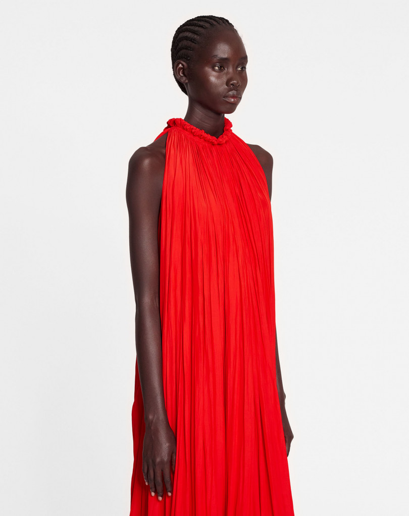 ROBE LONGUE EN CHARMEUSE TRIBUTE