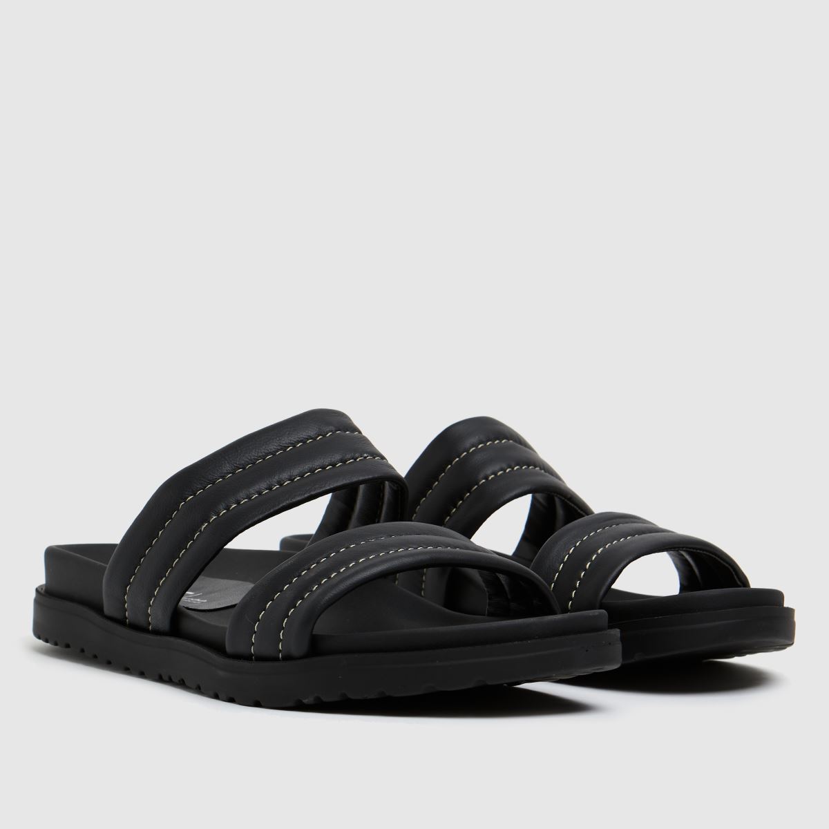 Schuh The Edit – Phoebe – Svarta lädersandaler