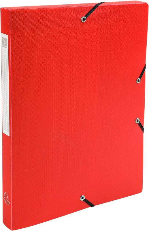 Exacompta Archivboxen 59685E DIN A4 Rot Polypropylen 25 x 33 cm 8 Stück