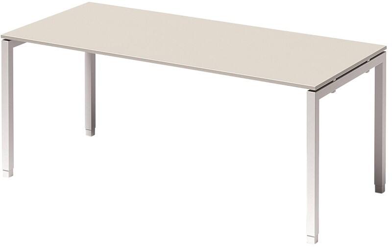 Bisley Schreibtisch Cito Grau, Weiß, Verkehrsweiß 1.800 x 1.200 x 850 mm