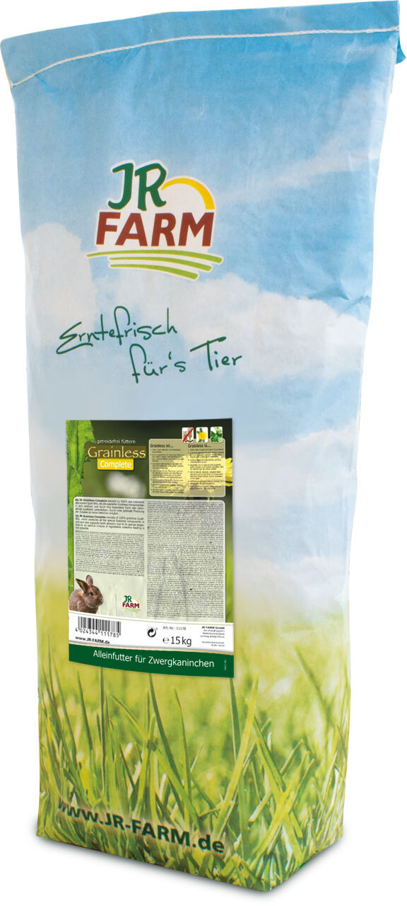JR Farm Hauptfutter JR Farm Grainless Complete Zwergkaninchen 15 kg