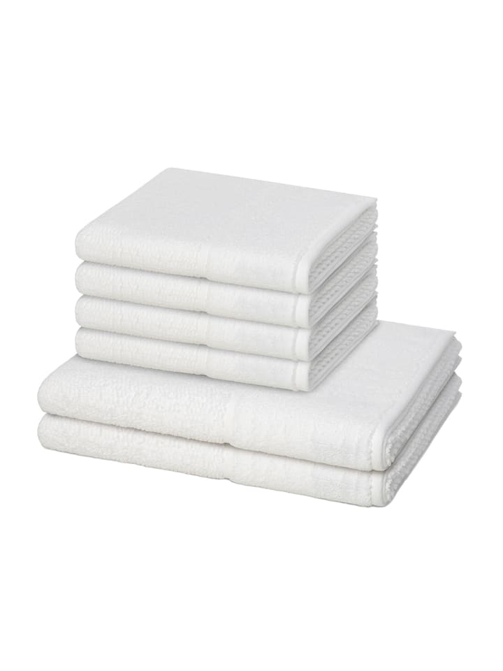 Möve for Frottana 4 X Handtuch 2 X Duschtuch im Set Pearl in Snow günstig kaufen 6