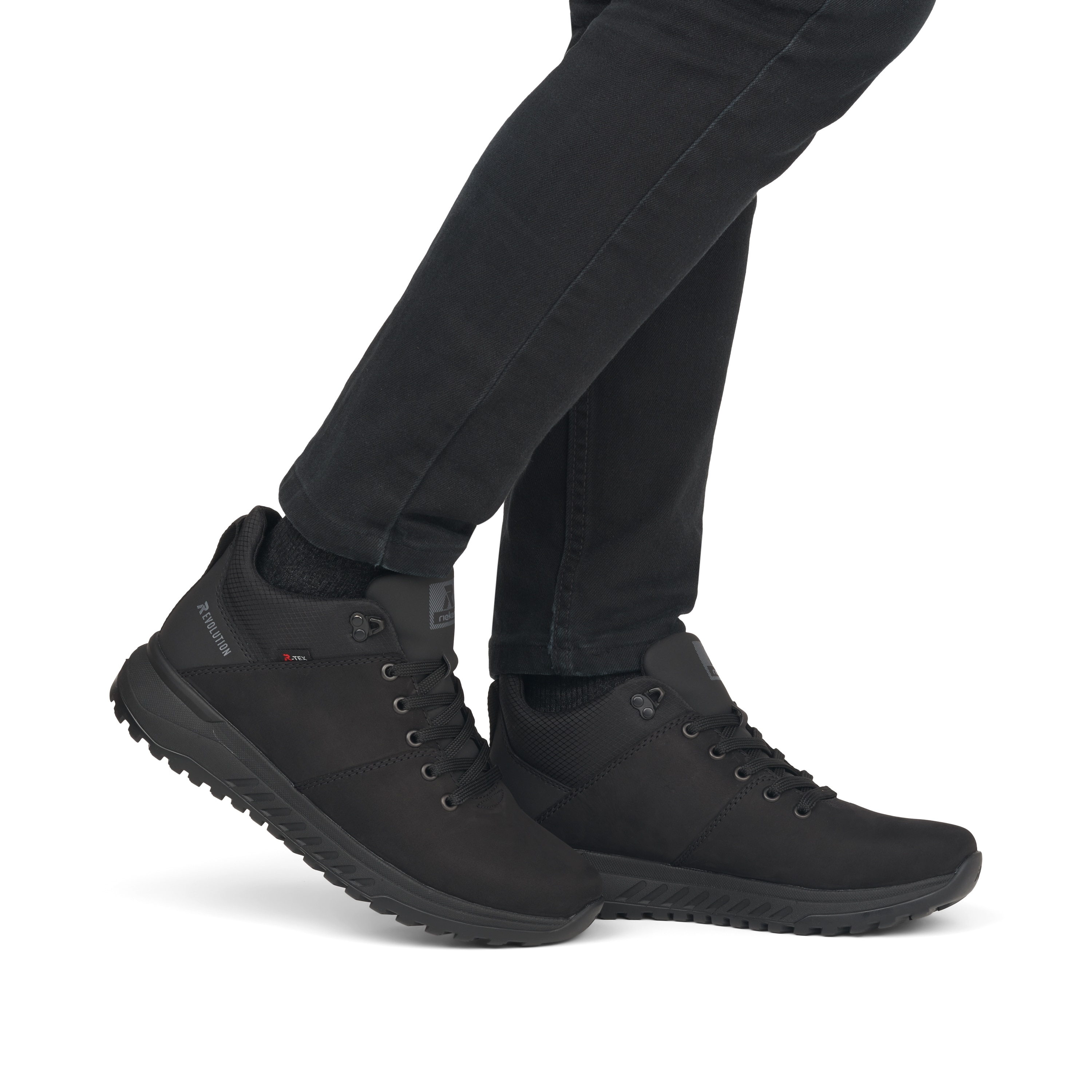 Rieker Herren Sneaker High deep black
