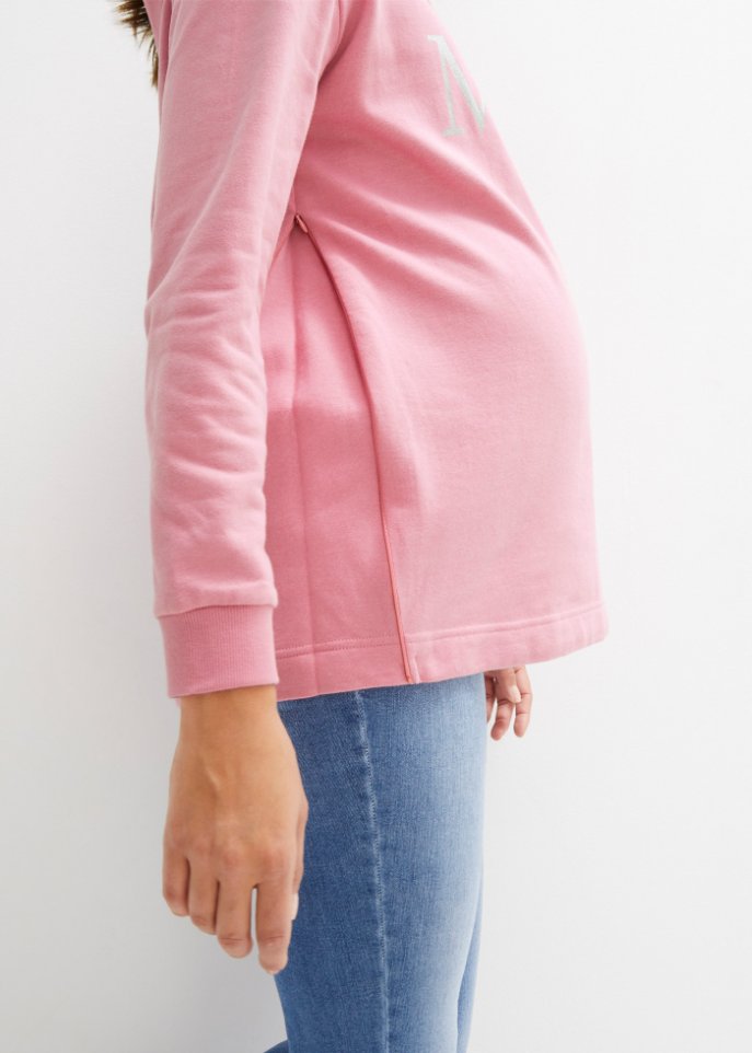 Umstands-Sweatpullover mit Reißverschluss