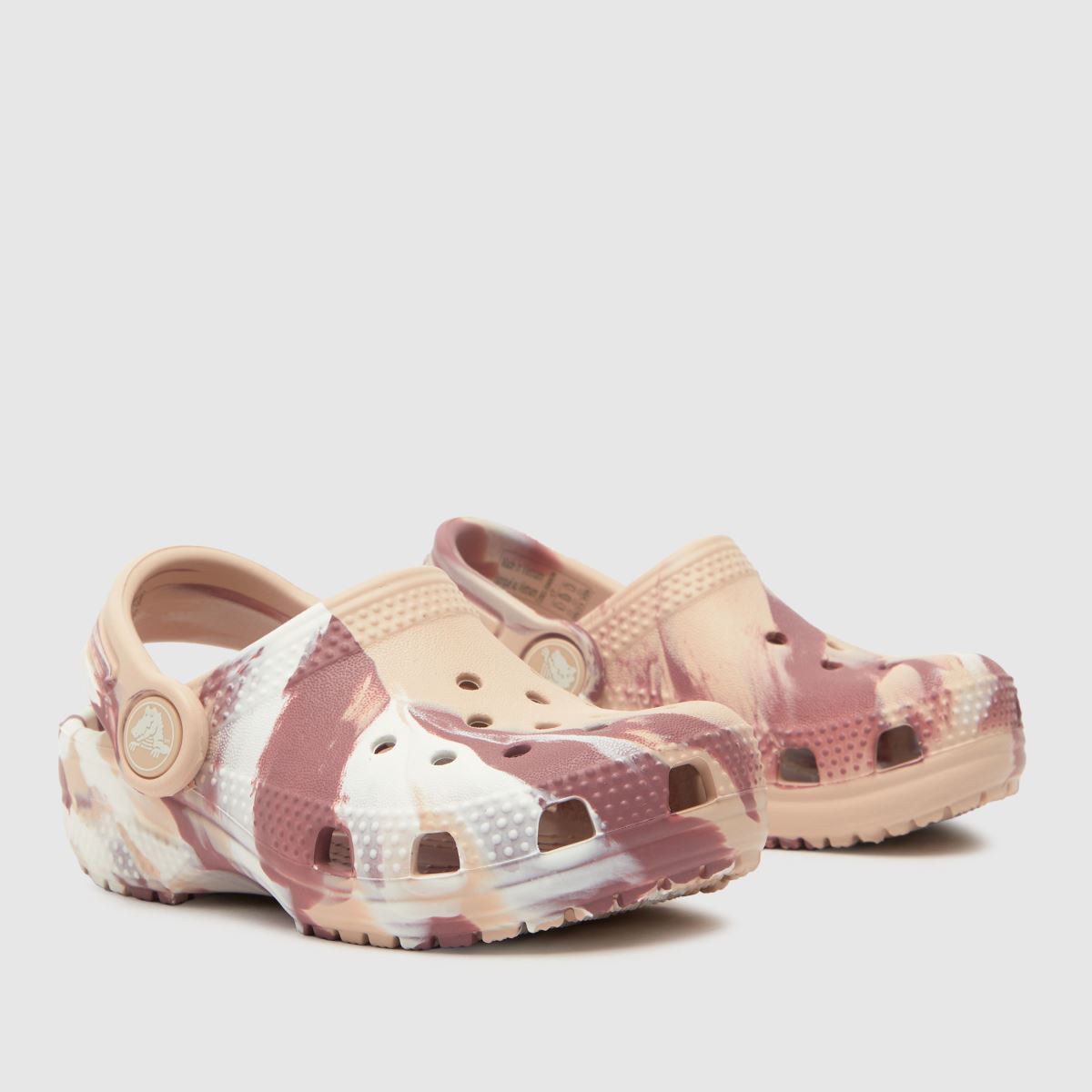 Crocs rózsaszín multi classic márványozott klumpa lány kisgyermek szandál