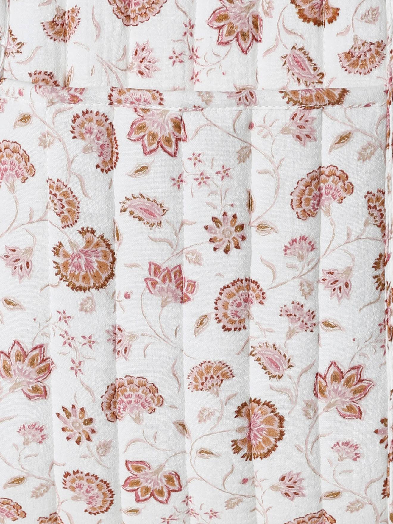 Vertbaudet Wickeltasche PLUME, personalisierbar - rosa/folklore blumen