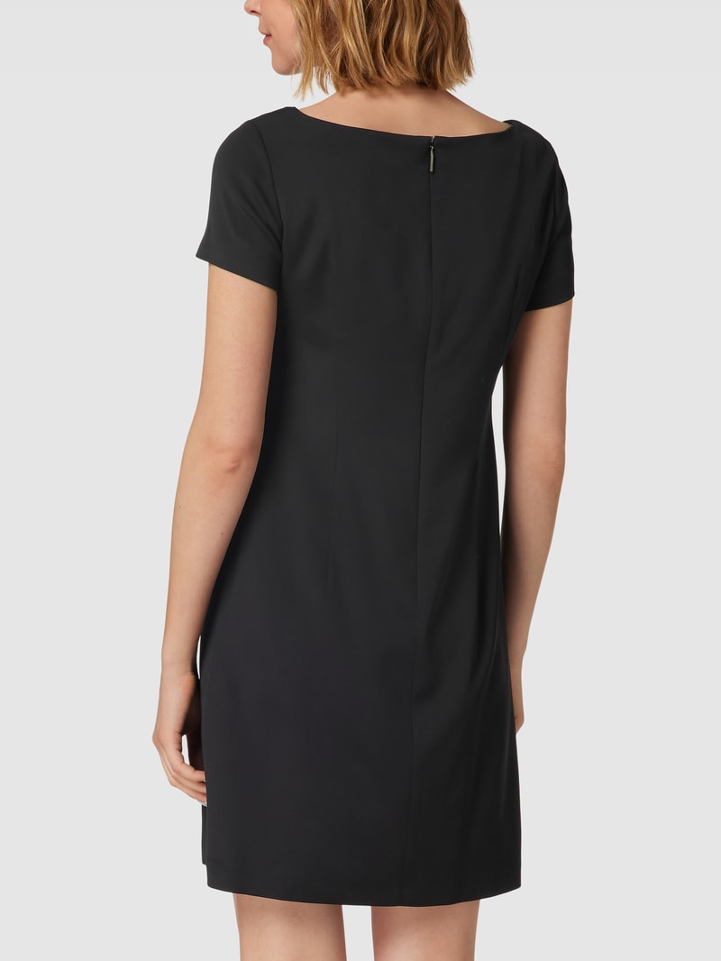 Minikleid mit Reißverschluss in schwarz