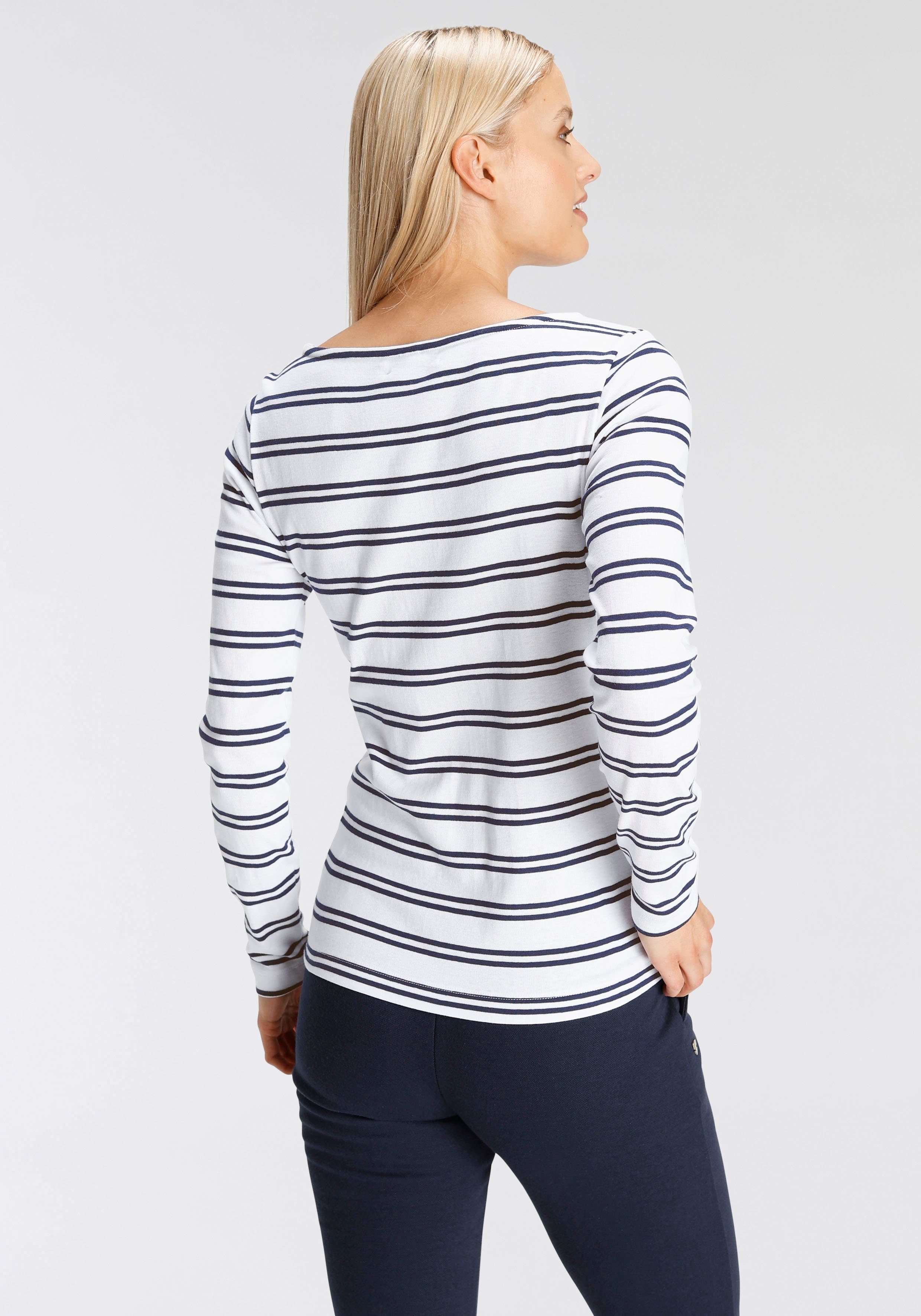 DELMAO Langarmshirt mit bestickten Grüßen - NEUE MARKE!