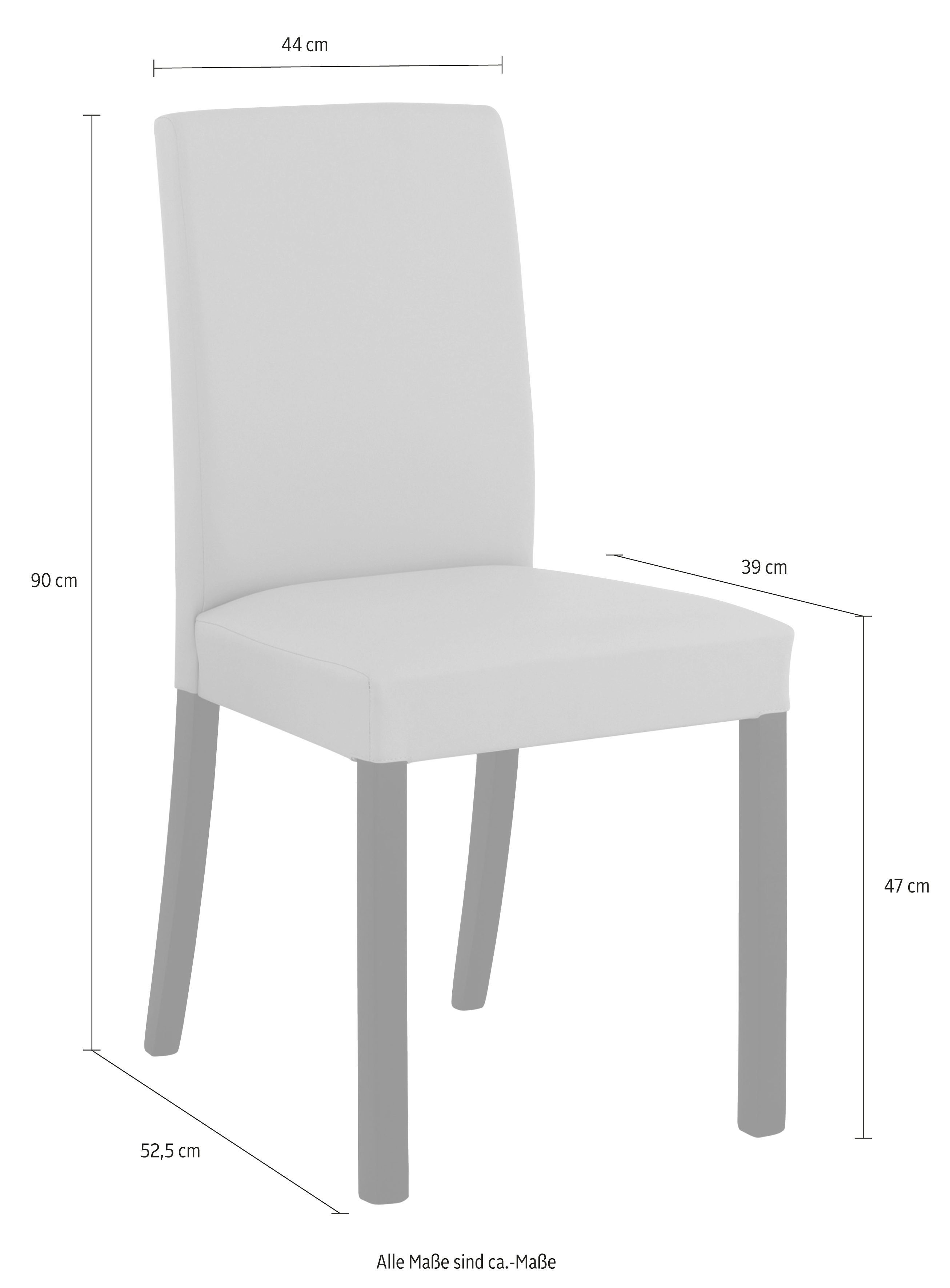 Home affaire 4-Fußstuhl Nina (Set, 2 St), im 2er, 4er oder 6er-Set