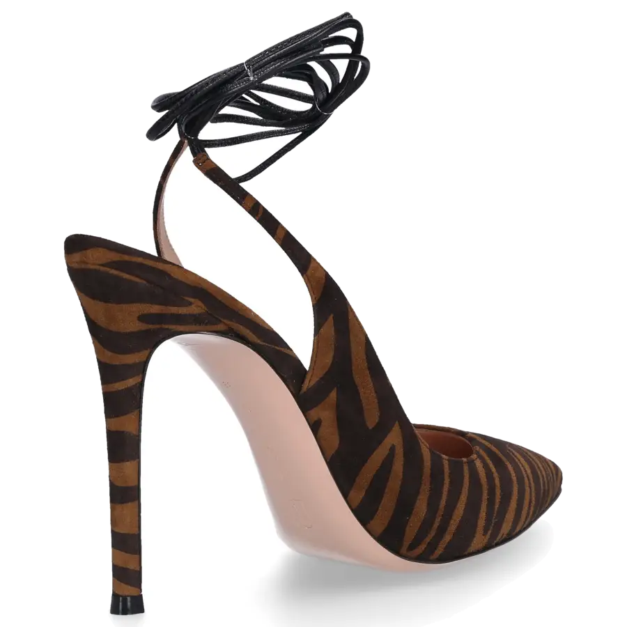 Gianvito Rossi - Slingpumps IRENE Veloursleder - braun