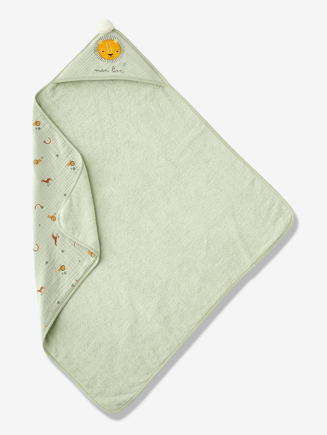 Vertbaudet Baby Badecape TANSANIA Oeko Tex - grün