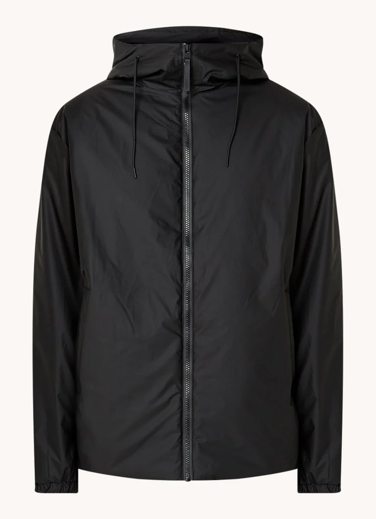 Rains Lohja padded raincoat with hood and side pockets