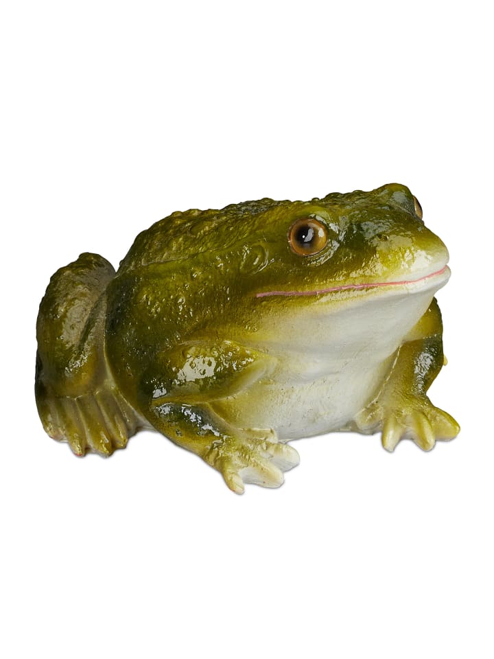 relaxdays Gartenfigur Frosch in Grün günstig kaufen onesize