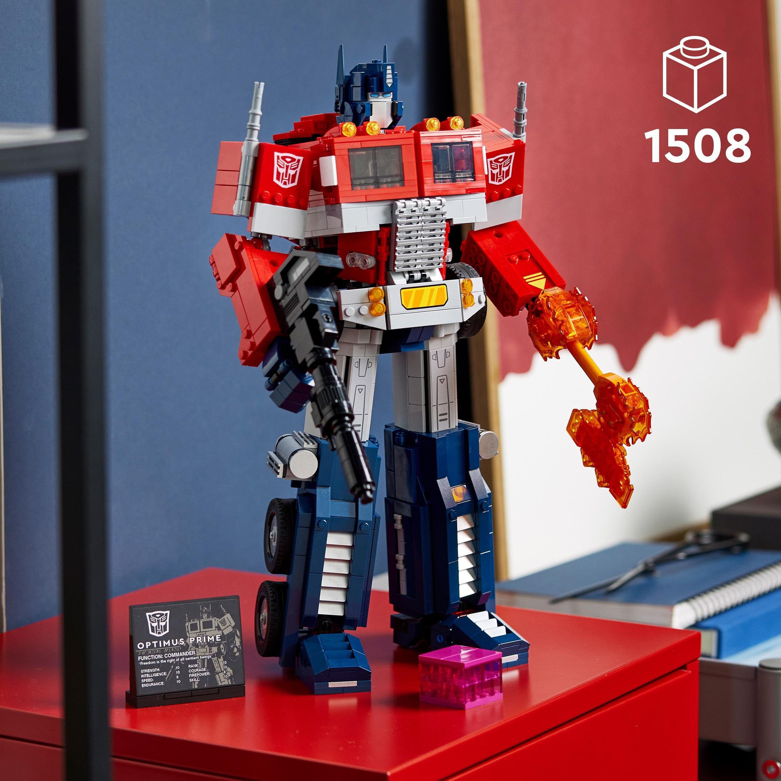 LEGO® Konstruktionsspielsteine Optimus Prime (10302), LEGO® Icons, (1508 St), Made in Europe