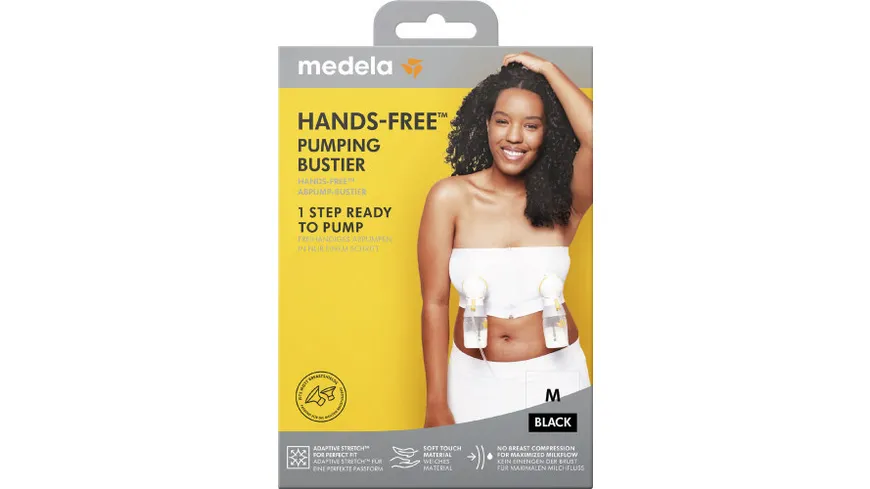 Medela Hands-free™ Abpump-Bustier schwarz, Gr. M schwarz