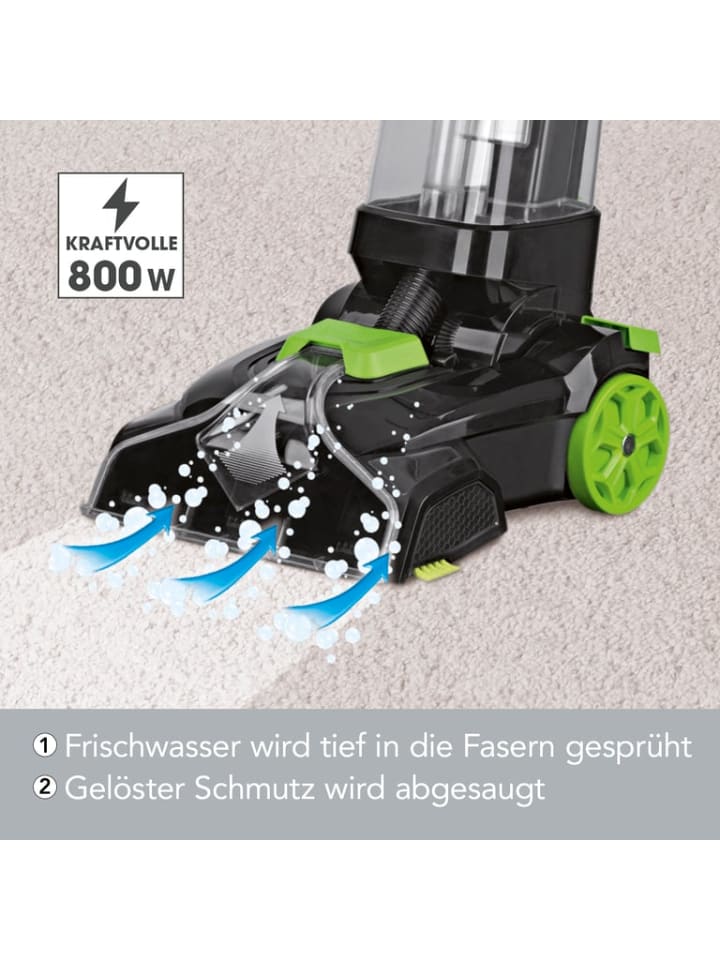 CLEANmaxx CLEANmaxx Teppichreiniger Professional mit Vibrations- und Seitenbürsten - schw günstig kaufen onesize