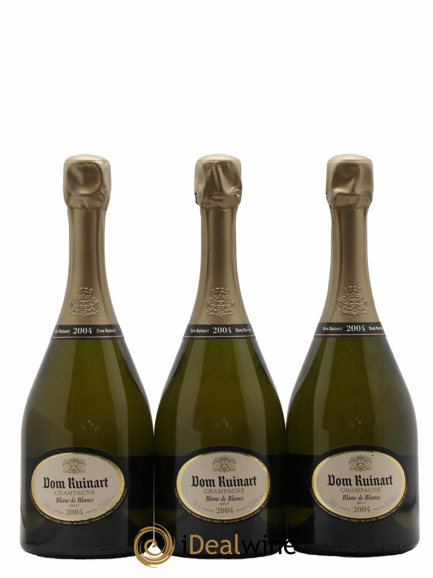 Dom Ruinart Ruinart  2004 - Lot de 3 Bouteilles