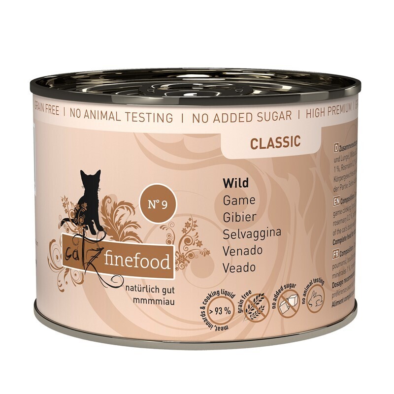 Catz finefood Nassfutter Catz finefood 6x200g No. 9 Wild