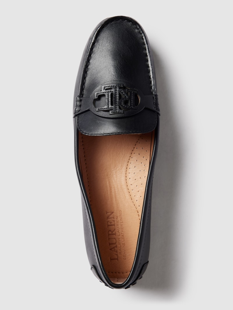 Loafer aus Leder in schwarz