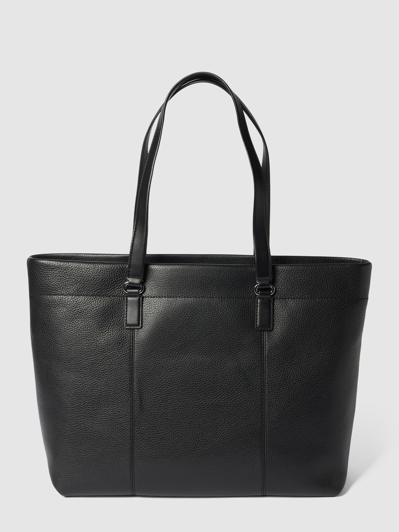 Tote Bag in Leder-Optik Modell 'ELLIOT' in schwarz