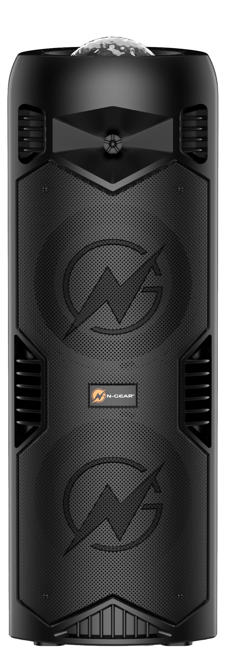 N-GEAR Let's Go Party 5150 Black Bluetooth-Lautsprecher (inklusive Fernbedienung, Drahtloses Mikrofon im Lieferumfang enthalten)