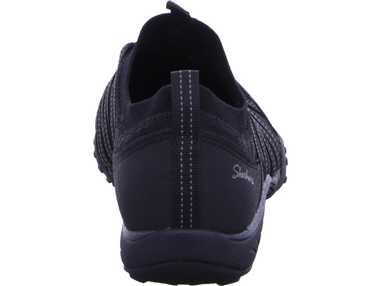 SKECHERS Sportliche Slipper schwarz Veganer Slip-On Sneaker