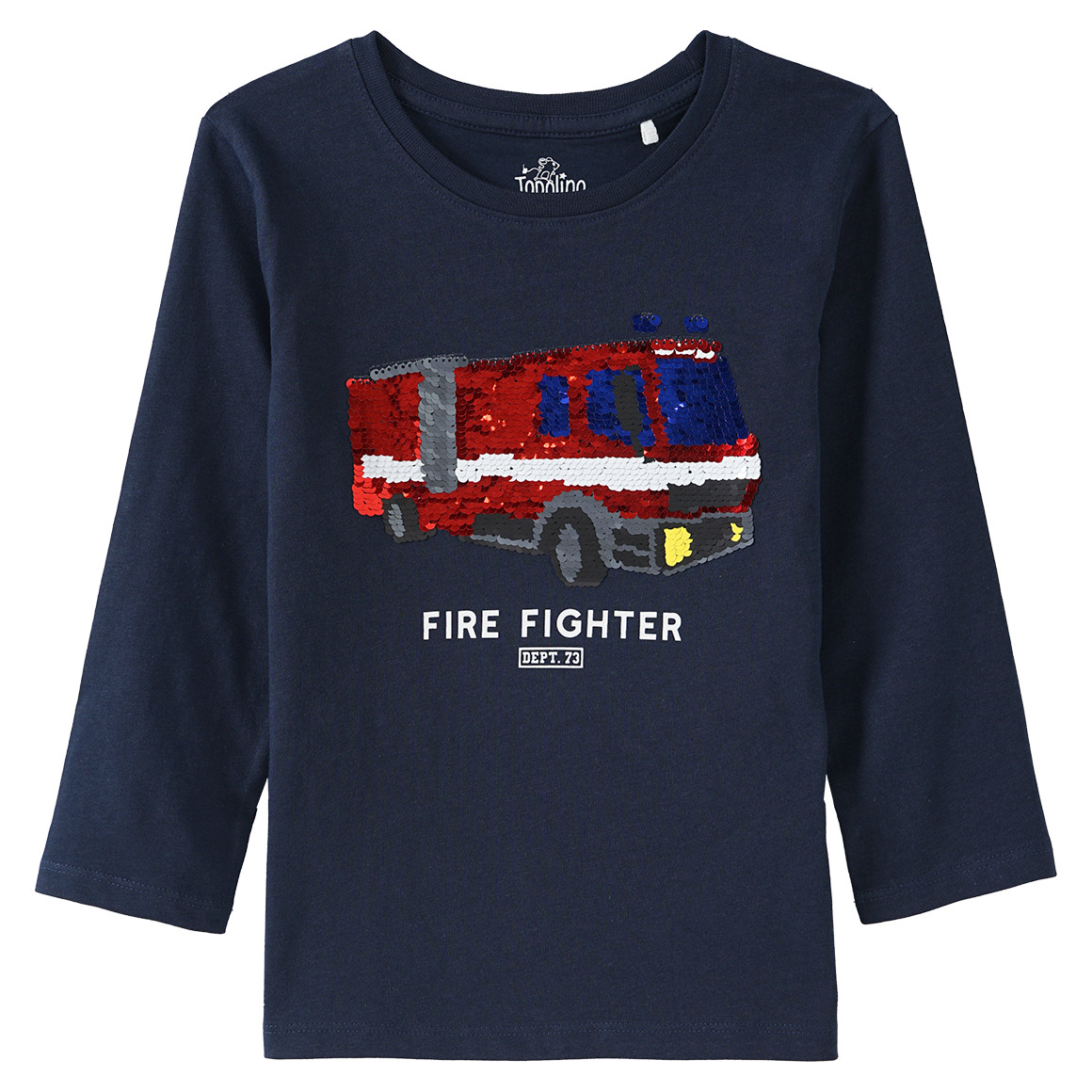 Jungen Langarmshirt mit Wendepailletten